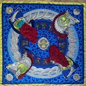 Hermes silk scarf 90